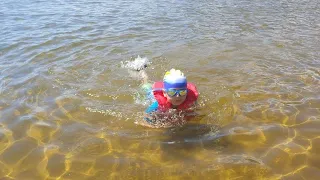 Kids Fun Day at the Beach and  Playing with Sand