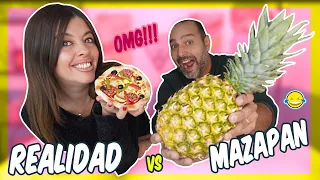 Real Food vs Mazapan Food Challenge!! Jordi y Bego de Momentos Divertidos