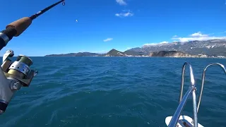 Montenegro, fishing off the boat.