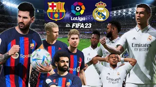 FIFA 23 Real Madrid vs FC Barcelona 2023 Mbappe Ronaldo Neymar Vinicius Jr vs Messi Haaland Salah