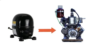 how to turn Compressor into 2 stroke Engine