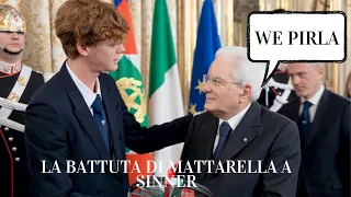 La battuta di Mattarella a Sinner  “Per fortuna ho iniziato a guardare la finale dal quarto