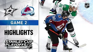 NHL Highlights | Second Round, Gm2: Stars @ Avalanche - Aug. 24, 2020