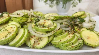 I no longer fry or bake zucchini in the summer! I just cook like that! Easy zucchini recipe