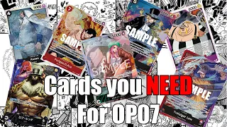 [OP07] You NEED These Cards For OP07 | Market Watch One Piece Card Game