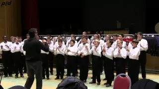 American Boychoir singing for the Boychoir movie actors and film crew