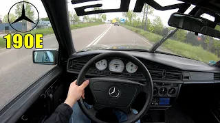 1986 Mercedes-Benz 190E W201 2.3 134 HP POV City Drive by Fanatic Drivers