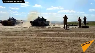 Абхазские танкисты продолжают подготовку к 'Танковому биатлону' на АрМИ-2022