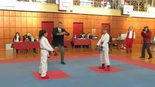 Tukums open 16 karate championship Girls kumite U14 -45kg