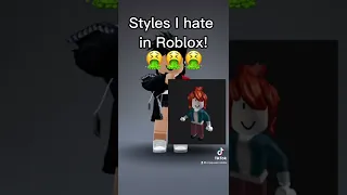 STYLES I HATE IN ROBLOX (MY OPINION) #shorts #roblox #cnp #slender #baconhairs #ewbaconhairs