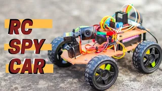 How To Make a SPY CAR At Home With Wireless Camera and ESP8266 | SPY Surveillance CAMERA ROBOT