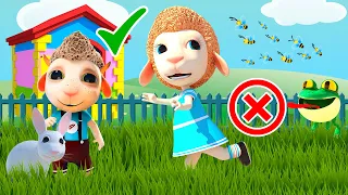 Play Safe at Playground | New 3D Cartoon for Kids | Dolly and Friends Shorts