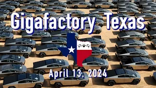 "Cybertrucks Overwhelming"   Tesla Gigafactory Texas  4/13/2024  9:53AM