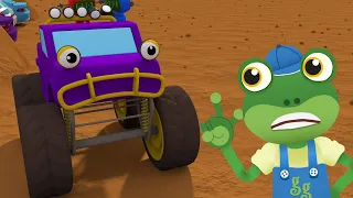 5 Little Monster Trucks + more Classic Nursery Rhymes for Kids Songs | Gecko's Garage Truck Cartoon