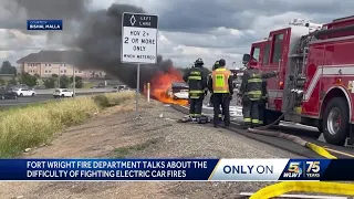 Ft. Wright firefighters raise red flags over concerns about electric car fires