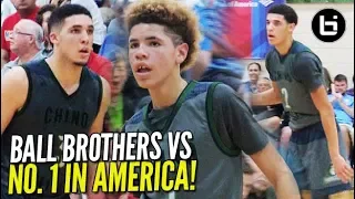 The Day Ball Bros Legend Was Born! Lonzo, Gelo, & Melo TAKE DOWN #1 Team In America!!