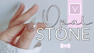 OPAL STONE nail art design by VAGA Tutorial
