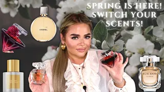 WE GOTTA SWITCH OUR PERFUMES FOR SPRING! 🦚 TOP 10 TRANSITION SCENTS | PERFUME REVIEW | Paulina Schar
