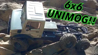 6x6 Unimog and Military Vehicle battle, who will be king of the Crawlers? Cross RC Emo NT6 v TRX6