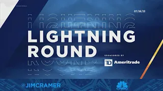 Lightning Round: Merck is doing a teriffic job at reinventing itself, says Jim Cramer