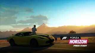 Forza Horizon 1 Intro Menu Screen