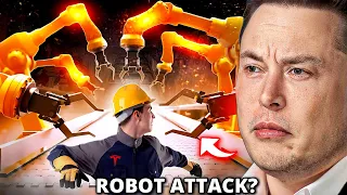 Elon Musk SLAMS Media Reports of Robot Attack in Tesla's Texas Factory!