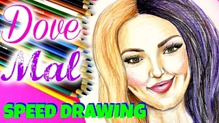 DOVE CAMERON and MAL from DISNEY DESCENDANTS SPEED DRAWING