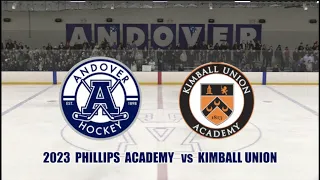 2023 Phillips Academy Andover Hockey vs Kimball Union