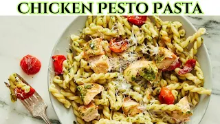 Chicken Pesto Pasta | One Pot Creamy Pesto Chicken Pasta | One-Pan Garlic Chicken Pesto Pasta