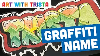 Graffiti Name Art Tutorial - Art With Trista