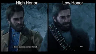 Low Honor Arthur Just Don't Care When He Says GOODBYE To John (High Vs Low Honor) - RDR2