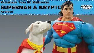 McFarlane Toys DC Multiverse Review: Superman & Krypto | Asoka The Geek