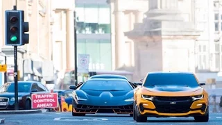 Transformers 5 Filming In London! Bumblebee Chase Sequence! HD