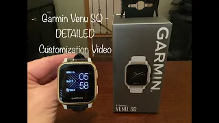 Garmin Venu SQ Watch Setup - Customizing Watch Functions and Settings