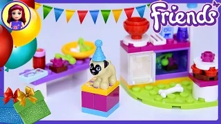 Lego Friends Birthday Party Cakes Pug Puppy Set Build Review Play - Kids Toys