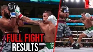 Oleksandr Usyk Vs Chazz Witherspoon Full Fight Results