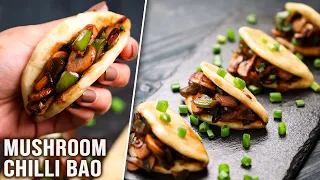 Mushroom Chilli Bao | Steamed Bao Buns with Mushroom Filling | Chinese Bread Rolls | Rajshri Food