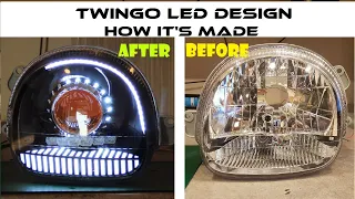 HOW IT'S MADE RENAULT TWINGO HEADLIGHT LED DESIGN