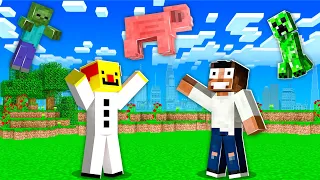 Minecraft, But Every Mobs You Look At starts Flying || Minecraft Mods || Minecraft gameplay
