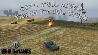 World of Tanks - Strv-m/40L ACED - 5 kills x2