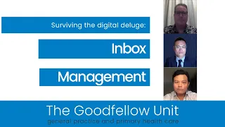 Goodfellow Unit Webinar: Inbox management