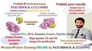 Protein-Protein docking || PatchDock, ClusPro || Protein-Protein interactions || DNA, RNA, Peptides