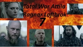 Vikings season 4 - Ragnar Loftbork - Total War : Attila - part 7- Saxon an Ebdani blood blood floos