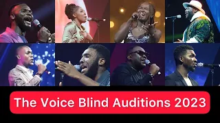 The Voice Nigeria TOP TEN BLIND AUDITIONS 2023 with reaction - PART ONE