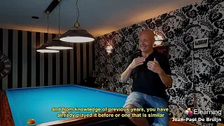 Billard français - Billiard E-Learning - Interview de Jean-Paul de Bruijn (vo NL-st EN)