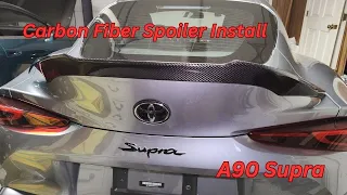 A90 Supra Carbon Fiber Alpha Spoiler Install