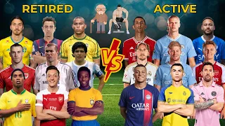 Retired Legends 🆚 Active Legends (Maradona, Pele, Zlatan, Ronaldo, Messi, Mbappe, Neymar, Xavi)💪⚽🔥