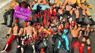 wcw toybiz smash n slam figures and ring review from my toyroom