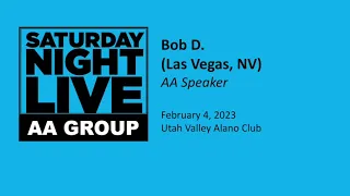 Bob D - Saturday Night Live AA Speaker, Provo, UT