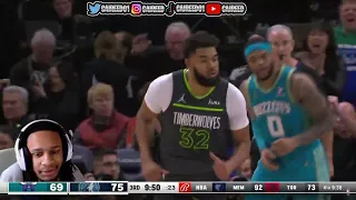 CaiReed Reacts To HORNETS at TIMBERWOLVES | FULL GAME HIGHLIGHTS | January 22, 2024